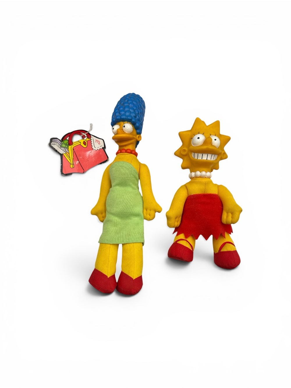 Vintage 1990 The Simpsons Marge & Lisa Burger King Stuffed Plush Toys Dolls